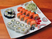 Auswahl Sushi-Utensilien